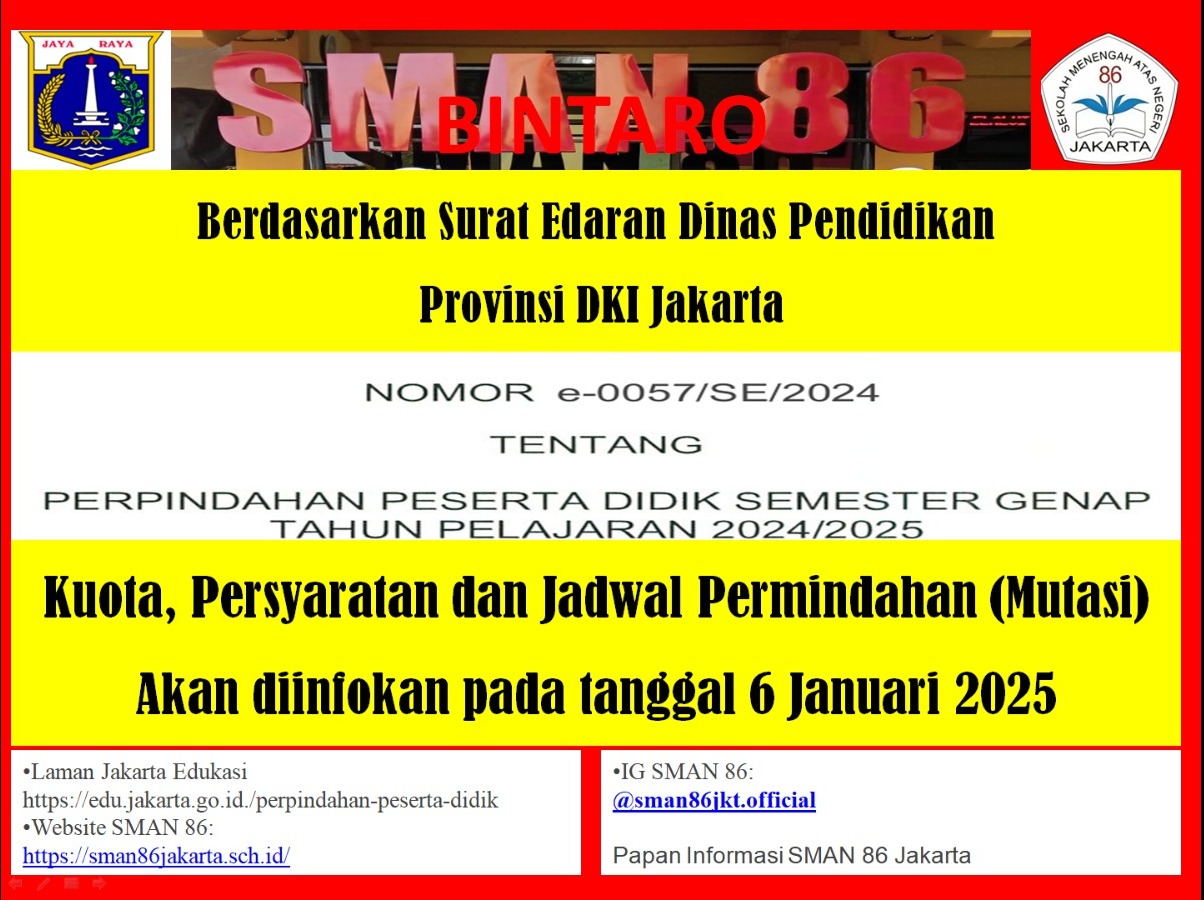 INFO MUTASI SEMESTER GENAP TAHUN 2025